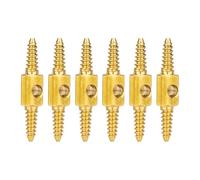 QOXEZY 6 Bicycle Brake Hose Cable Routing Connectors Copper | copper connectors provide a secure opposite-threaded joint smooth bicycle brake and derailleur cable routing.