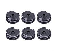 QOXEZY 6pcs Strimmer Spool & Line for Greenworks G40LT/ G40LTK2/ G40LTK2x / 210150,Autofeed Spools Replacement Grass Trimmer Refills