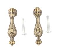 QOXEZY Antique Bronze Cabinet Knob Pendant Drop Pull Handle Drawer Door