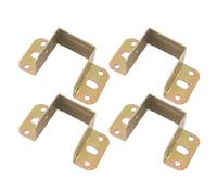QOXEZY Bed Beam Support Bracket U-Shaped Metal Board Fixing 4 Pack