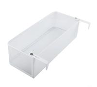 QOXEZY Bedside Shelf, Bunk Bed Storage Rack, Hanging Metal Storage Basket, Phone Holder, Extra Large Capacity, Multifunctional Storage, Suitable For Bedrooms, Dormitories, And Offices(White)