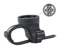 QOXEZY Bicycle Handlebar Computer Mount Holder Plastic Flat Tube Bracket | Securely fit your cycling computer to round or flat handlebars with this lightweight plastic adapter bracket.