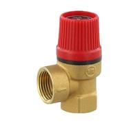 QOXEZY Brass Safety Valve 1/2 Inch 3-6 Bar Diaphragm Heating Drain