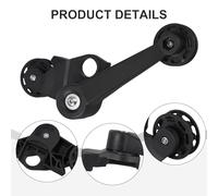 QOXEZY Brompton-Specific Front Derailleur Chain Stabilizer - Engineering Plastic Tensioner with 10T Low-Noise Nylon Pulley, Fits All Brompton Frame Hook Designs