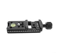 QOXEZY Camera Rail Nodal Slide for Panoramic Photography with Bubble Level and Quick Release Clamp for arca Compatible 100mm(100mm)