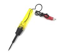 QOXEZY Car Voltage Test Pen 6V to 24V for Automotive Electrical Systems, Lightweight Diagnostic Tool with for DURABLE Carbon Steel Probe, 17.3cm (Yellow)