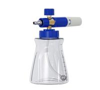QOXEZY Car Wash Foam Maker for Pressure Washer - Snow Foam Lance with 1L Bottle and Flow Control Knob, Black+Yellow, Blue+White Options (blue+white)