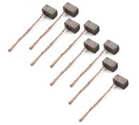 QOXEZY Carbon Brushes 6x6x10mm Blower Fan Wiper Motor 8pcs | Pack of 8 carbon brushes sized 6x6x10mm, designed to replace worn motor brushes and restore reliable motor operation.