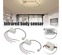 QOXEZY Ceiling Motion Sensor Switch PIR Detector 360 Degree White 2 Pack | This motion detector offers a full three hundred and sixty degree coverage to automatically activate your household lights.