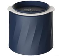 QOXEZY Crown Ice Maker, Soft Silicone Ice Cube Tray for Bar-Ready Drinks, FDA-Compliant Materials, Dust-Proof Lid, Wide Water Inlet for Easy Filling, Slow-Melting Ice Balls(Blue)