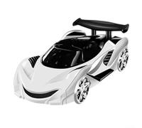QOXEZY Dashboard Mobile Device Holder with Creative Car Shape, 360 Degree Rotation, Built In Aromatherapy & Decorative License Tag Feature (White)