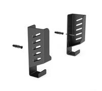 QOXEZY Efficient Wall Mount Holder for Laptops and Network Devices with Built In Cable Management Hook (Black)