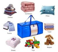 QOXEZY Extra Large Storage Bag for Moving Clothes and Travel Packing | This extra large storage bag features sturdy handles and a strong zipper to simplify clothes packing and house moves.