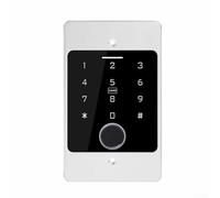 QOXEZY Fingerprint Door Lock with Mobile Control, IP66 Weatherproof Design for Secure Access, Remote Entry for Home or Office(silver)