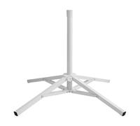 QOXEZY Folding Umbrella Stand White Iron Sun Shade Anchor Support
