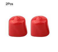 QOXEZY Fox-Compatible for Bicycle Fork Pressure Relief Valve Cover - Lightweight Silicone Protector for 2022+ 34/36/38 Series Lower Legs, 2-Pack (red)