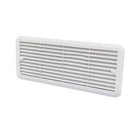 QOXEZY Fridge Vent Mounting Grille 483X186mm, For Thetford Refrigerator Ventilation Cover, Weather-Resistant ABS Material Airflow System, For Caravan Motorhome Campervan, Easy Installation(White)