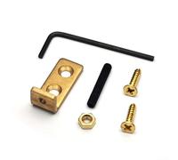 QOXEZY Guitar Tremolo Stopper Stabilizing Device Kit - Brass Floating for Bridge Shim for Enhanced Tuning Stability Gold 30x13mm