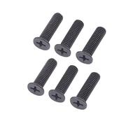 QOXEZY Hand Drill Back Thread Screws 6-Pack Set Screws M5/m6 22Mm Left-Hand Thread for Unf Drill Chuck Shank Adapters Black