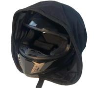 QOXEZY Helmet Carrier Bag for Motorcycling Rear Seat - Water Resistant Cloth Cover for Full Face Helmets(Black)