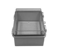 QOXEZY IP66 Waterproof Junction Box Clear Cover ABS Enclosure | The transparent cover allows quick inspection of internal electrical components and meters without opening the enclosure.