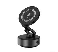 QOXEZY Magnetic Automotive Device Holders Featuring Integrated Wireless Charge And Dynamic Rotational Capabilities (black)