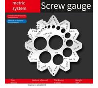 QOXEZY Metric British Thread Gauge Screw Pitch Diameter Measuring Tool