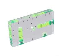 QOXEZY Pocket Bubble Level for Enhanced Visibility with Dual-Scale Design and Ergonomic Frame, Perfect for DIY Enthusiasts in Diverse Lighting Conditions