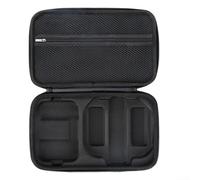 QOXEZY Portable Camera Case for DJI NEO2 - Compact PU Leather Hard Shell Box with Adjustable Strap(Black)