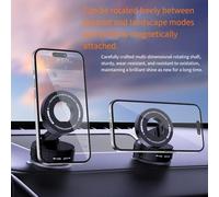QOXEZY Portable Magnetic Phone Stand for Vehicles with Flexible Positioning and Robust Design (White)