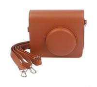 QOXEZY Protective Camera Bag for Kodak MS300 - Hard Shell Anti-Shock Case Small DSLR Travel Pouch Brown(Brown)