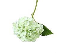 QOXEZY Realistic Artificial Hydrangea Flowers for Wedding Decor and Home Aesthetics, Faux Floral Stems Made of Plastic and Rubber, 30cm Length for Centerpieces, Light Pink Blue Green Shades(light