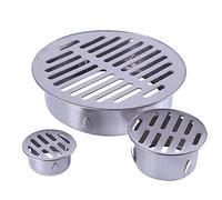 QOXEZY Round Drain Guard,Stainless Steel Balcony Drainage Roof Round， Floor Drain Cover ，Rain Pipe Cap,Drainage Cover Practical Rainwater Pipe Cover-Ø160mm