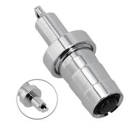 QOXEZY SCUBA Marker Buoy Inflator Adapter - One-Way Valve Connector for BCD Hose, Chrome-Plated Copper, Compact 44 mm Design