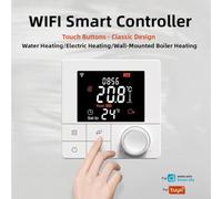 QOXEZY Smart Water Heating Thermostat R8W with WiFi for Alexa and App Control, Offers Weekly Scheduling, Child Lock, and Temperature Calibration for Efficient Energy Management(WIFI Electric16A)