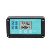 QOXEZY Solar Controller for Automotive Use, 10A 18V Intelligent Waterproof Charge Controller with Dual DC Ports, Dual USB & USB-C, Plug-and-Play for Cars, Trucks, Boats, Off-Road Vehicles