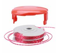 QOXEZY Spool & Line & Spool Cap Cover Set for Flymo Contour CTXT25 EIT23 ET23 Grass Trimmers, Garden Lawn Double Autofeed Spool Spare Part for Flymo-1 * Line Spool+1 * Spool Cap