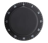 QOXEZY Stainless Steel Kitchen Timer with Magnetic Backing for Cooking, Studying and Workouts, 70dB Audible Alarm, Mechanical Operation, No Batteries Required (A)