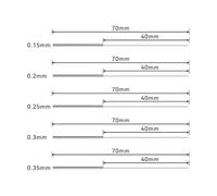 QOXEZY Stainless Steel Nozzle Cleaning Needle Drill 0.15-0.8 mm for 3D Printer, Threaded Handle Design, Multi-Angle Cleaning Tool with Box Storage