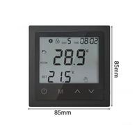 QOXEZY Thermostat for Floor Heating with Child Lock Mode, Power Failure Memory, LED Display, Adjustable Hysteresis for Home Temperature Control