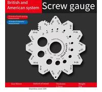 QOXEZY Thread Gauge Pitch Identifier Metric British Screw Diameter Tool