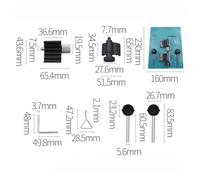 QOXEZY Timing Belt Replacement Locking Tool Set for Ford VAG 1.2 1.4 1.6 1.9 2.0 SDI/TDI, 6-Piece Camshaft Crankshaft for Diesel Pump Locking Kit with Serpentine and Tension Pin
