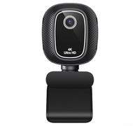 QOXEZY USB-C Compatible 4K Webcam With Slide-to-Close Privacy Cover For Zoom Teams Meet Streaming And Remote Communication(4K)