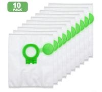 QOXEZY Vacuum Cleaner Dust Bags 8120ER, For SEBO Airbelt D2 UltraBag D2 Total D2 Storm D2 T Models, Tear-resistant Non-Woven Material 4-Layer Filtration Replacement Bags(10 PACK)