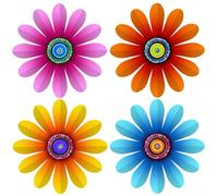 QOXEZY Vibrant Metal Wall Art Flowers Enhance Your Space with Nature Beauty and Color (4 color)