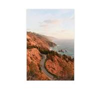 QOYVG Big Sur California Coastal Print, Landscape Wall Art, Pacific Canvas Poster Wall Art Decor Print Picture Paintings 20x30inch(50x75cm)