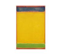 QOYVG Mark Rothko Blauw, Geelgroen Canvas_poster Kunstreproductie, Rothko-reproductie Canvas Poster Bedroom Decor Landscape 12x18inch(30x45cm)