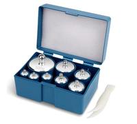 QP Calibration Weights 1000g, 8PCS OIML Class M1 High Precision Scale Calibration Weight Set, 10g 20g 50g 100g 200g 500g Calibration Weight with Tweezers for Digital Scale, Gram Scale, Lab Scale