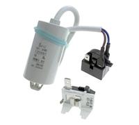 QP2-4.7G12 Refrigerator Compressor Replacement PTC Start Relay & Capacitor & Overload Protector Kit, Freezer, Refrigerator Replacement Parts(1set)