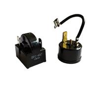 QP2-4R7 3 Pin Start Relay Refrigerator PTC Ohm 6 Pin ，Compatible For Whirlpool，Compatible For Vissani，Compatible For Danby ， Etc Compressor(2pcs A)